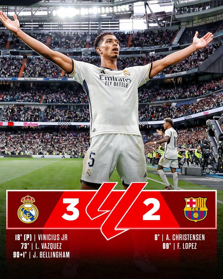 Real Madrid comes out top in El-Classico battle,